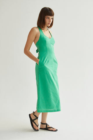 Julia Tie-Back Midi Dress