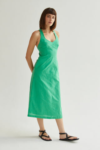 Julia Tie-Back Midi Dress