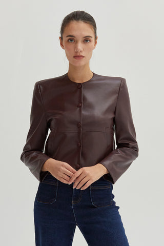 Georgina Vegan Leather Jacket