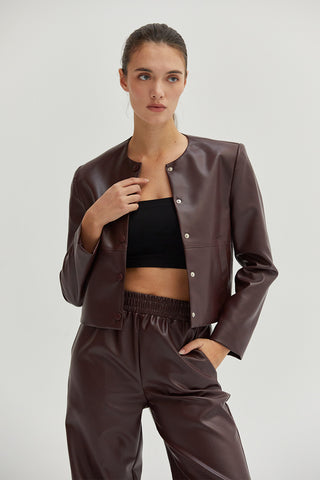 Georgina Vegan Leather Jacket