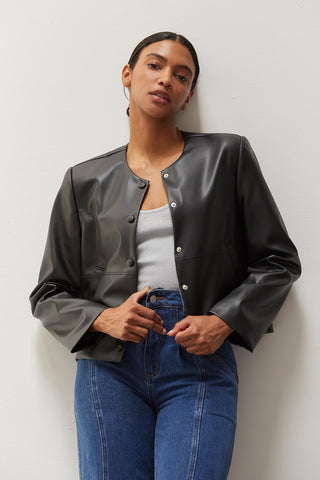 Georgina Vegan Leather Jacket