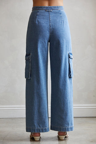 Mallory Denim Cargo Pants