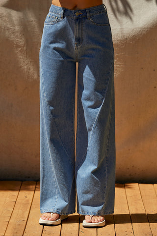 Victoria Wide Leg Denim Pants