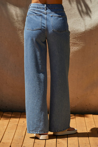 Victoria Wide Leg Denim Pants