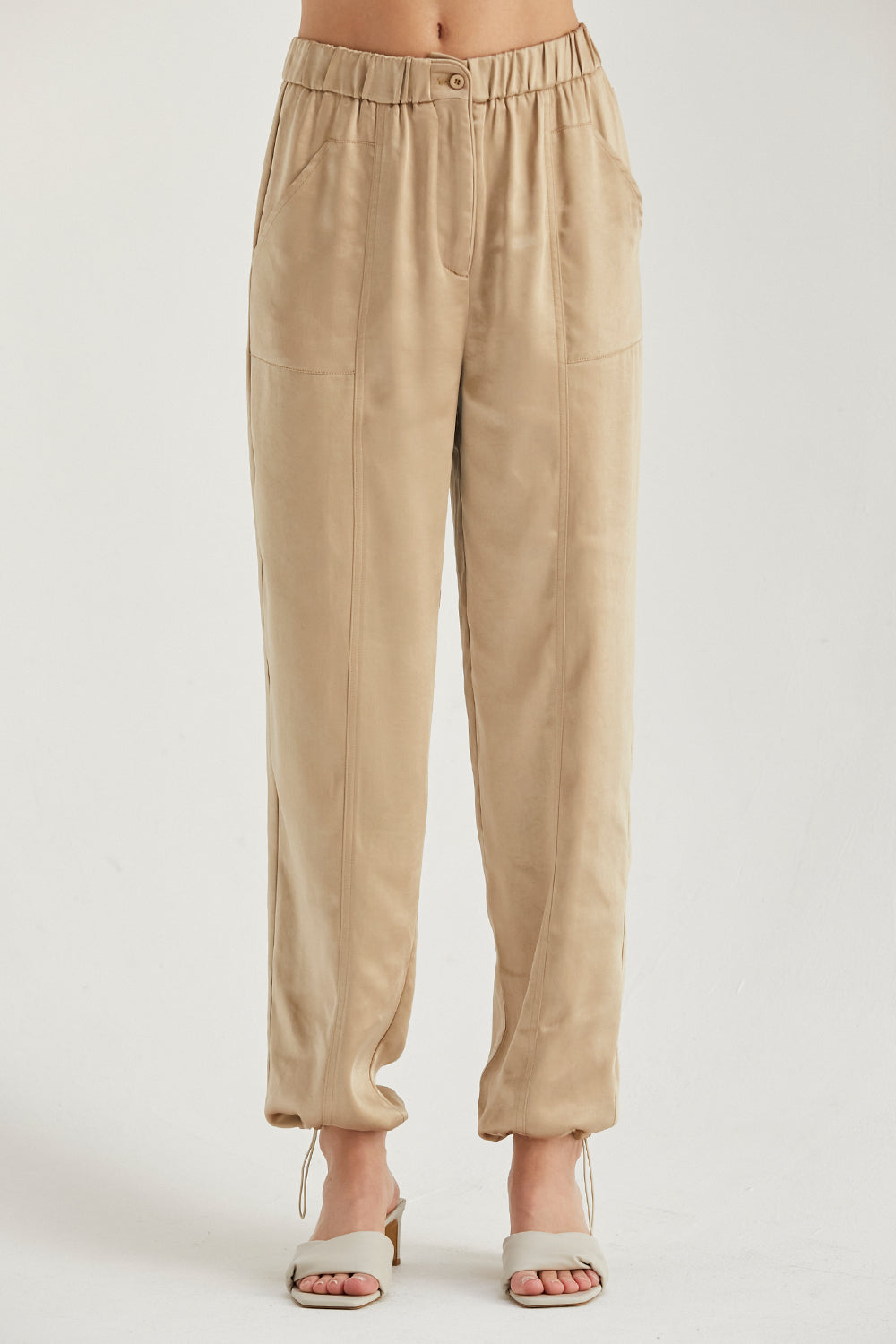 Jordyn Satin Joggers Crescent Clothing