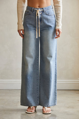 Danica Front Tie Denim Pants