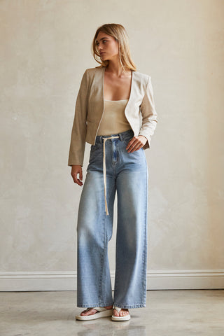 Danica Front Tie Denim Pants