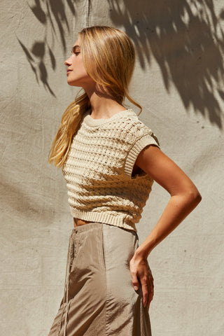 Lexie Cropped Sweater Knit Top