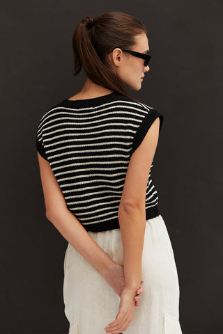 Serena Stripe Knit Top