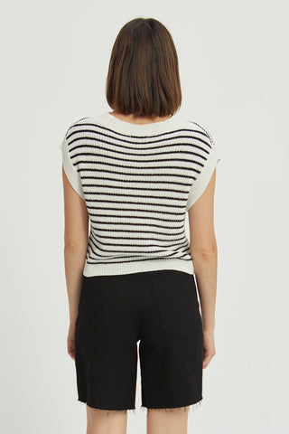 Serena Stripe Knit Top