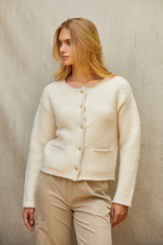 Sandy Boucle Knit Jacket