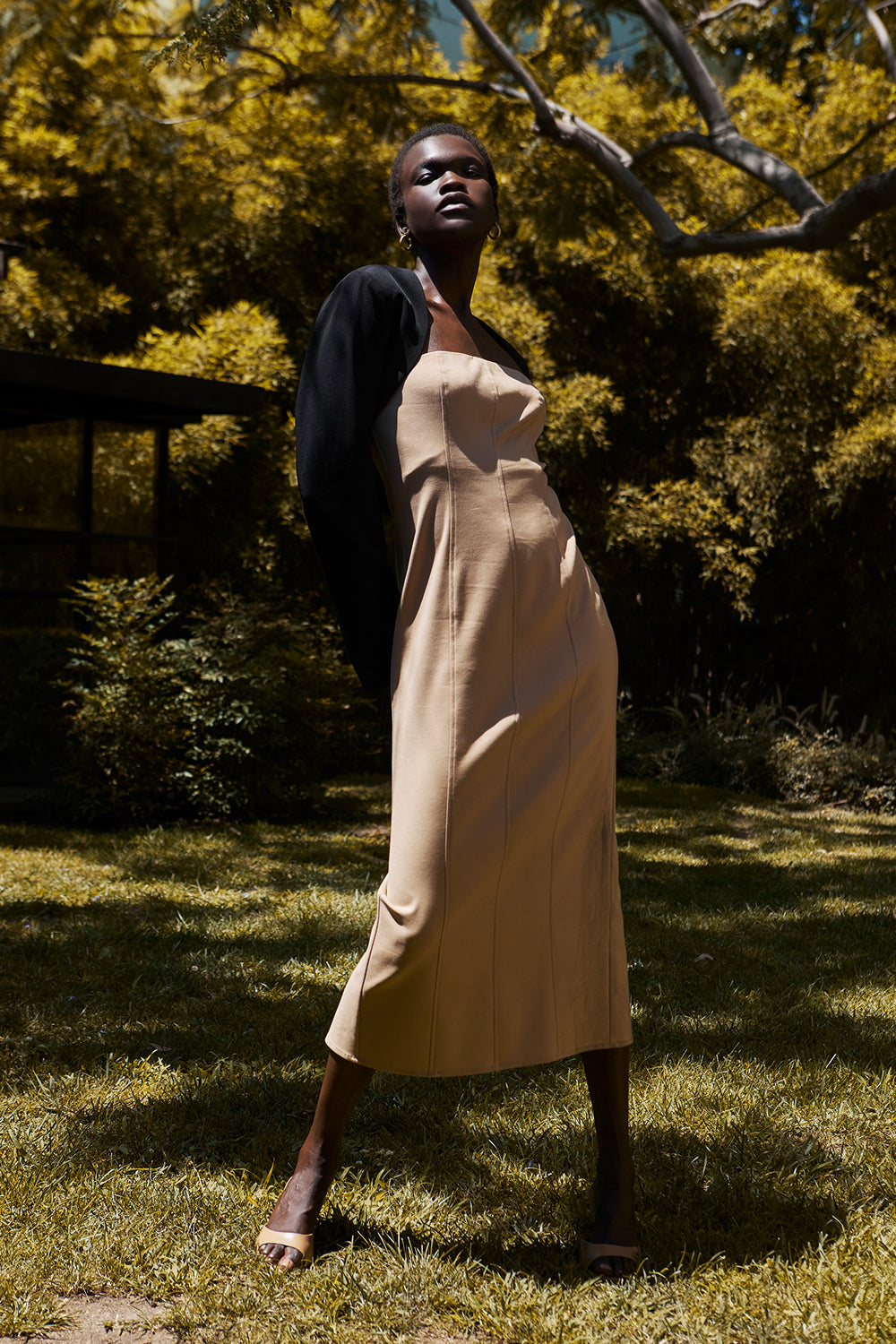 Beige shop tube dress