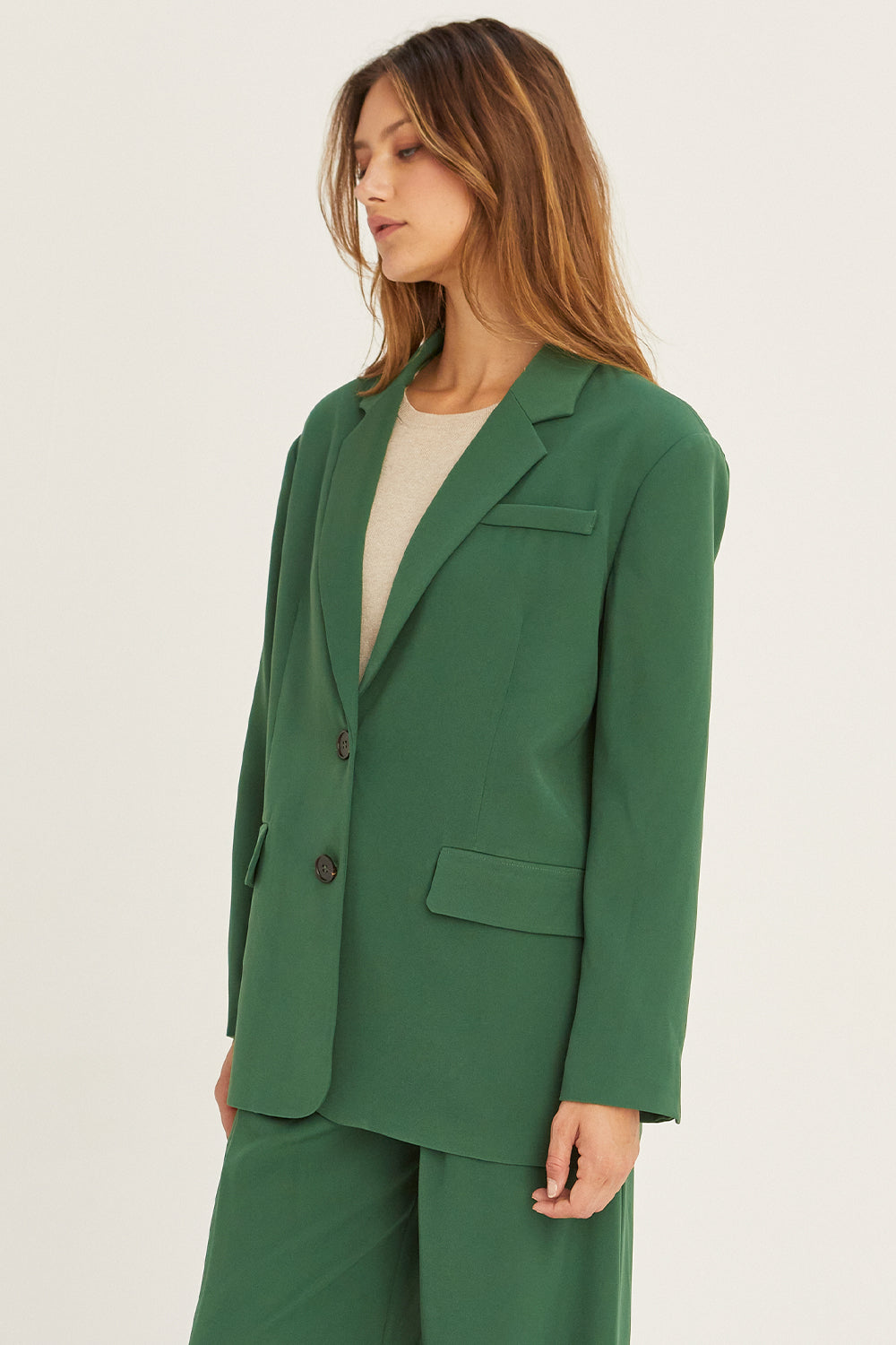 Gabardine Blazer | Minimal & Effortless | Crescent