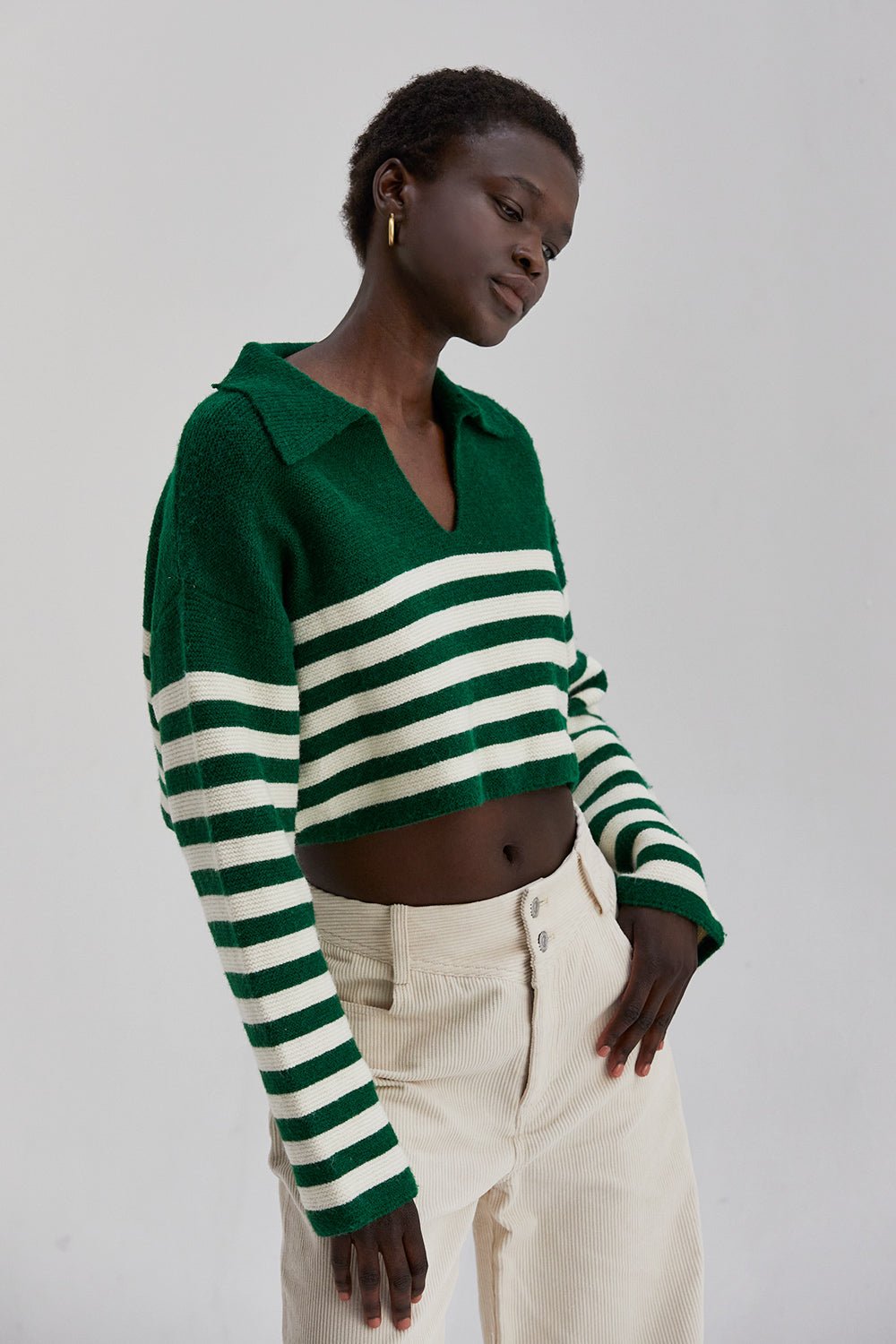 Knit Crop Top Sweater Subtle Style Shop Crescent